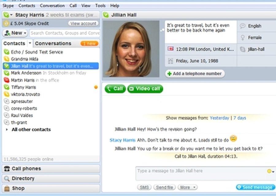 Вышла вторая бета-версия программы Skype 4.0 - IT новости