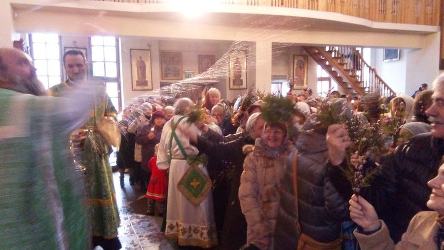 Православные и староверы отмечают Вербное воскресенье - В Висагинасе