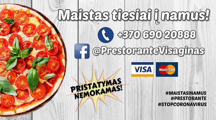 Picerija "PRESTORANTE": gauk užsakymą tiesiai į namus - Reklama