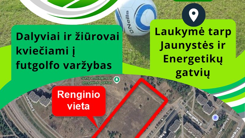 Futgolfo varžybos Visagine sugrįžta: Kviečiame registruotis! - Kultūros ir sporto renginiai