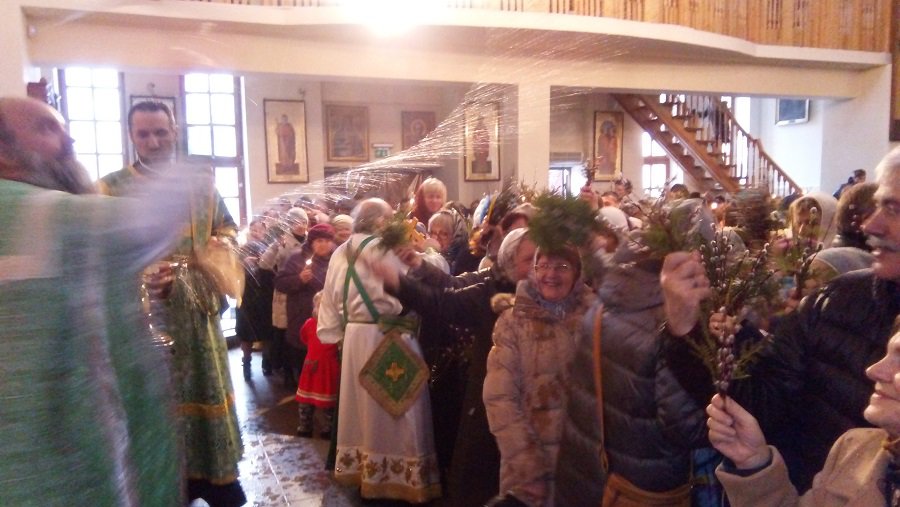 Православные христиане отметили Вербное воскресенье - В Висагинасе