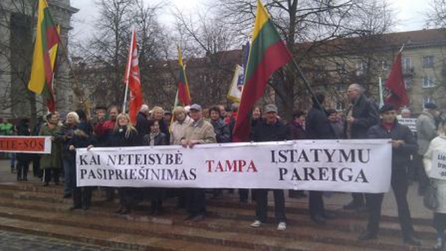 В Вильнюсе состоялся митинг «За наш язык, народ и государство» - Литва и страны Балтии