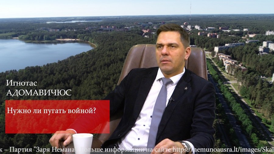 Игнотас Адомавичюс: "Сильное государство основано на доверии, а не на постоянном страхе" (видео) - Выборы в Сейм
