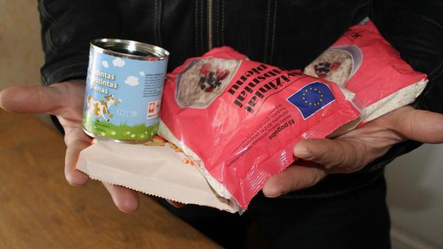 Продолжена выдача продуктов малоимущим жителям  - В Висагинасе